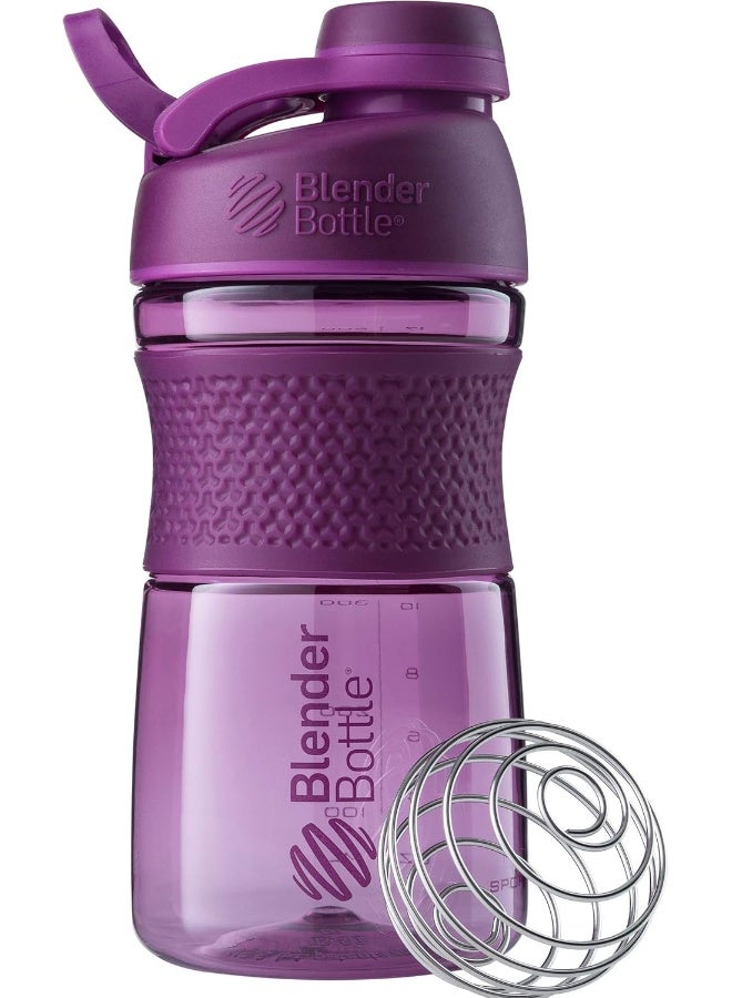BlenderBottle Sportmixer | Protein Shaker Cup | Diet Shaker | Water Bottle | With Blenderball | 590Ml - Plum - Image 1